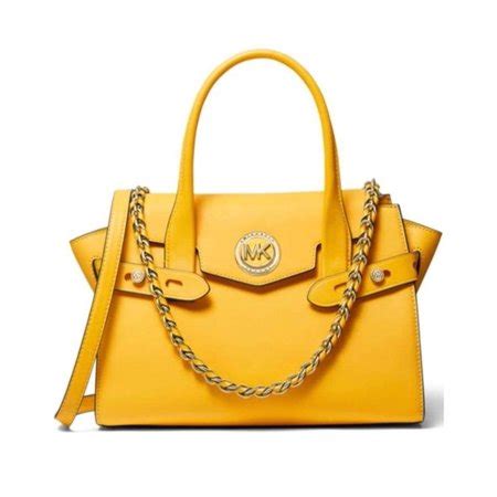 sunflower michael kors bag|Michael Kors Carmen Leather Small Flap Crossbody Satchel .